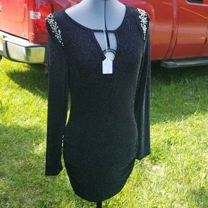Black sparkle blouse